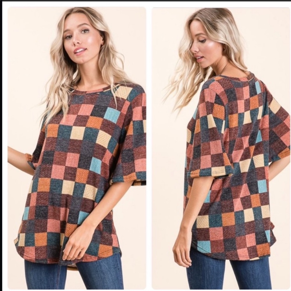 🎀Checkered Top🎀 - Picture 2 of 3